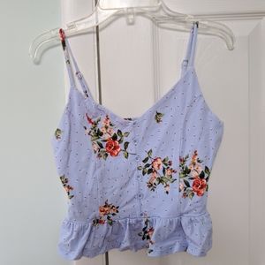 🌼Floral Blue Summer Floral Tank Top